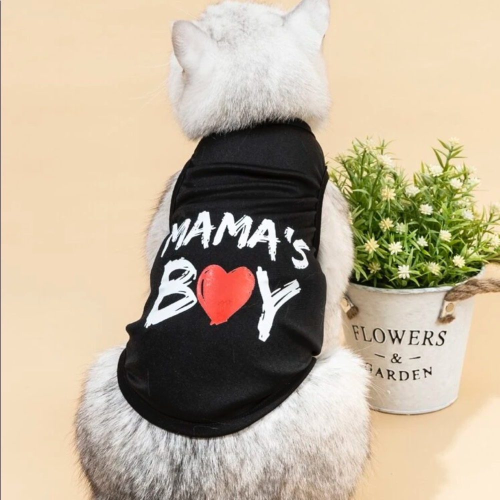Graphic Print Pet Tank 🐈
